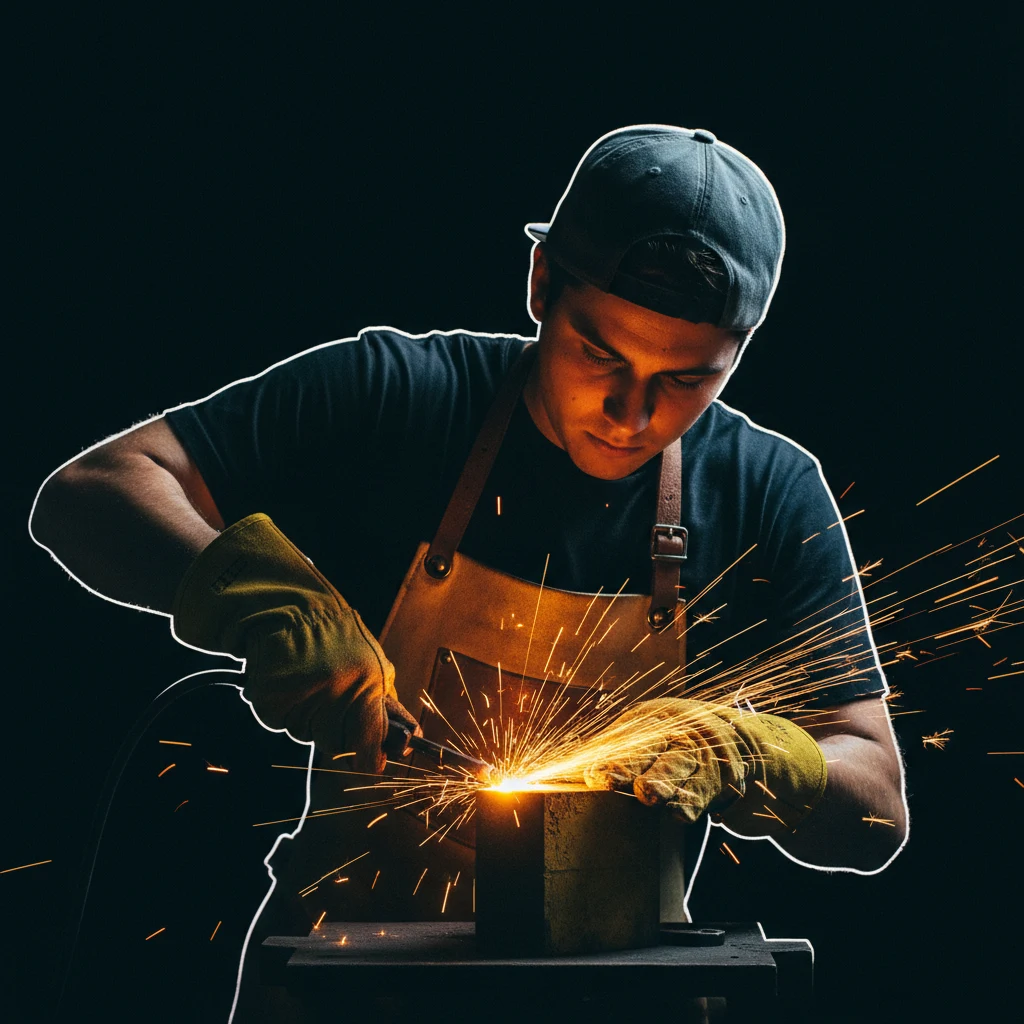 Portrait réaliste, ombrages profonds sur dos